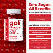 Goli Apple Cider Vinegar ZERO Sugar Gummies 60 pcs